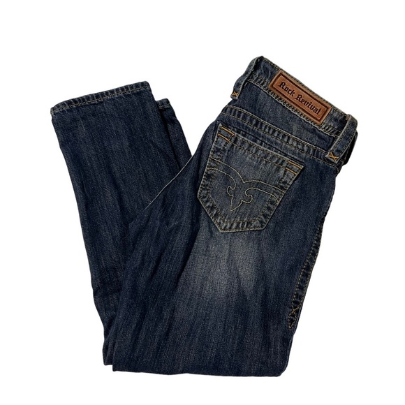 Rock Revival Anabela Boyfriend Cropped Jeans - Picture 1 of 10